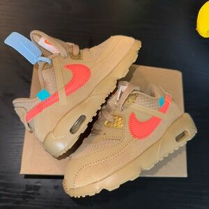 Brand New Nike Tan and Red Sneakers Rugged Outdoor Design
